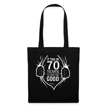 Il m'a fallu 70 ans pour chercher ce bon cadeau - Sac en tissu - noir - Devant