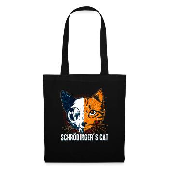 Le chat de Schrödinger - Sac en tissu - noir - Devant