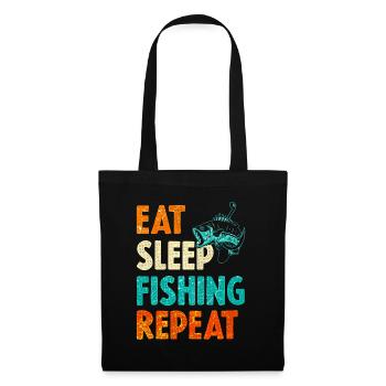 Fishing angler - Tote Bag - black - Front
