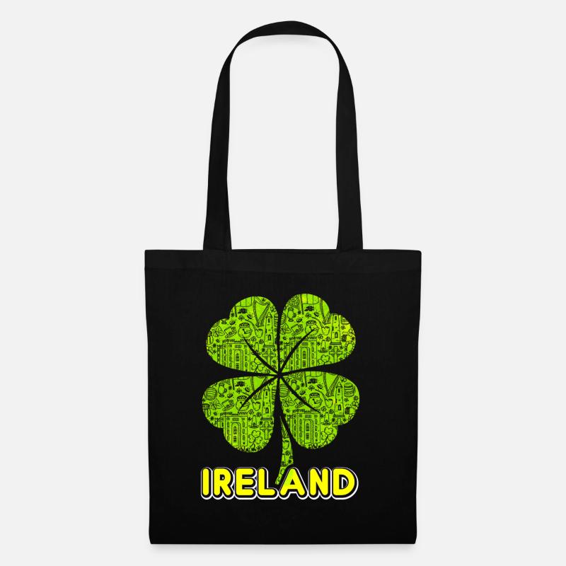 Irland - Stoffbeutel - Schwarz