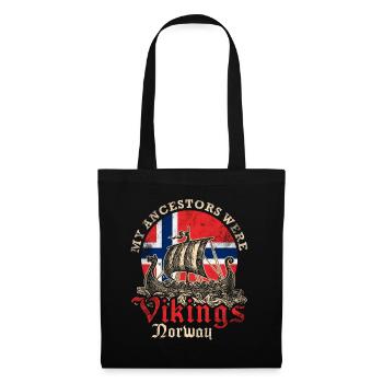 Norway Viking Ship - Tote Bag - black - Front
