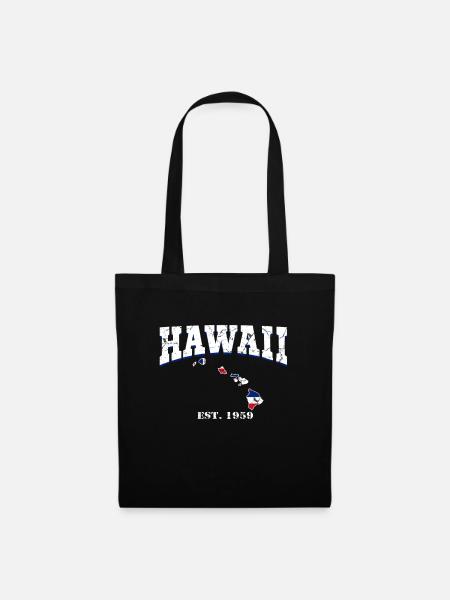 Hawaii - Stoffbeutel - Schwarz
