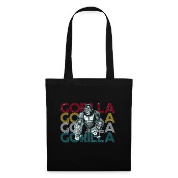 Gorilla - Stoffbeutel - Schwarz - Vorne