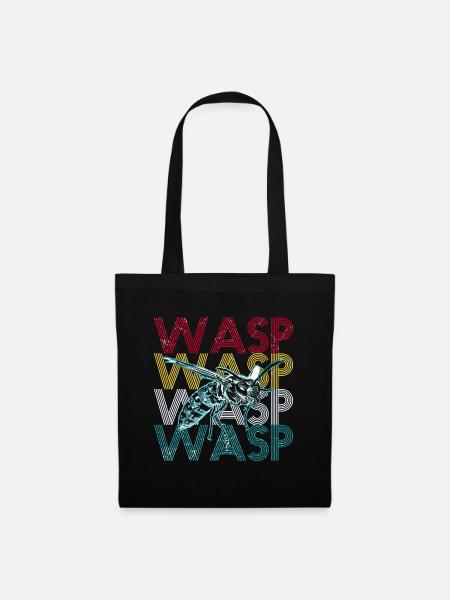 guêpe - Sac en tissu - noir