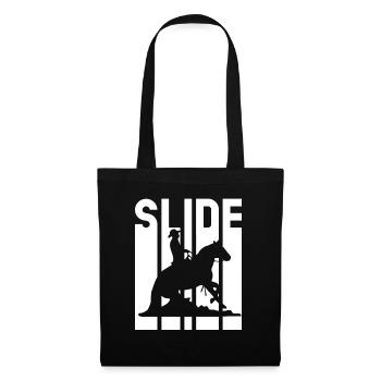 Sliding Stop Western Riding Reining Gift - Tote Bag - black - Front