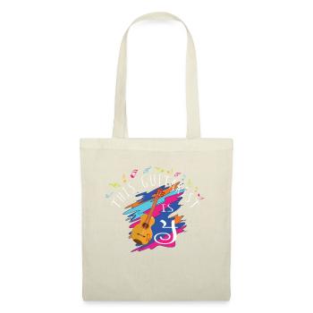 Ce guitariste est 4e guitare acoustique âgé de 4 ans - Sac en tissu - nature - Devant