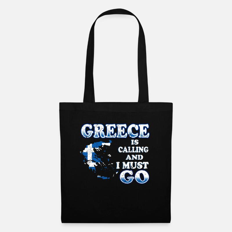 Grèce - Sac en tissu - noir