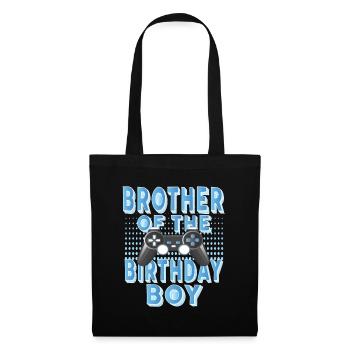 Brother Of The Birthday Gamer Boy Bday Party - Tote Bag - black - Front