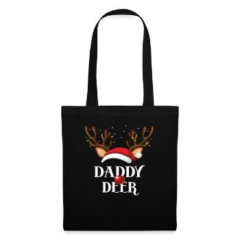 Daddy Deer Family Matching Christmas Reindeer - Sac en tissu - noir - Devant