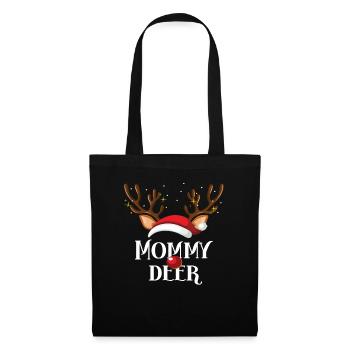 Maman Deer Family Matching Christmas Reindeer - Sac en tissu - noir - Devant