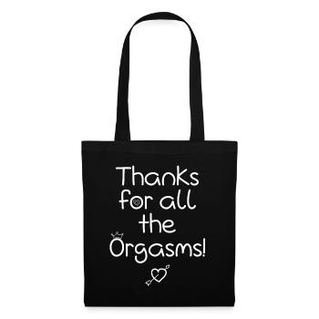 Thanks for all the orgasams Valentine's day - Tote Bag - black - Front