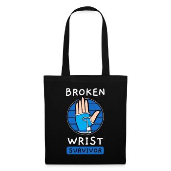 Broken Wrist Survivor - Sac en tissu - noir - Devant