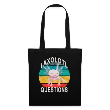 Axolotl. I Axolotl Questions. Drôle d’Axolotl - Sac en tissu - noir - Devant