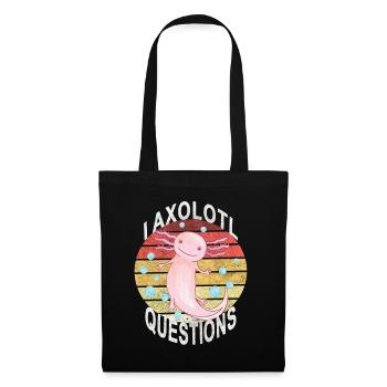 Axolotl. I Axolotl Questions. Drôle d’Axolotl - Sac en tissu - noir - Devant