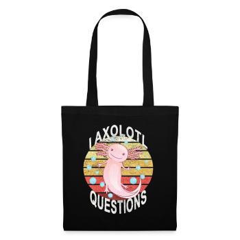 Axolotl. I Axolotl Questions. Drôle d’Axolotl - Sac en tissu - noir - Devant