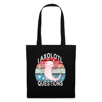 Axolotl. I Axolotl Questions. Drôle d’Axolotl - Sac en tissu - noir - Devant