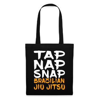 Appuyez sur Nap Snap Jiu Jitsu brésilien - Sac en tissu - noir - Devant