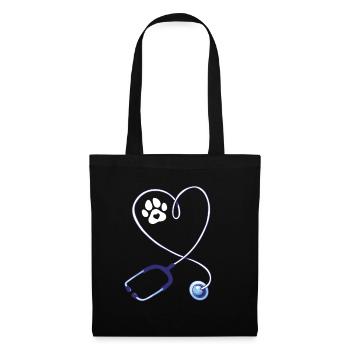 Vet Tech Stethoscope - Tote Bag - black - Front