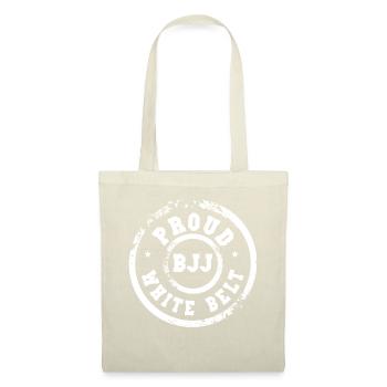 Proud BJJ White Belt - Tote Bag - nature - Front