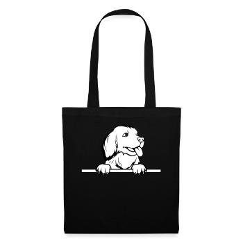 Amoureux des chiens Golden Retriever - Sac en tissu - noir - Devant