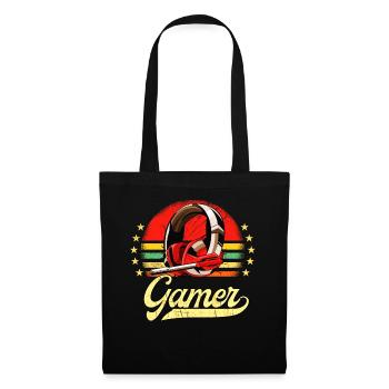 Vintage Gaming Video Games Gambler Retro Gaming - Tote Bag - black - Front