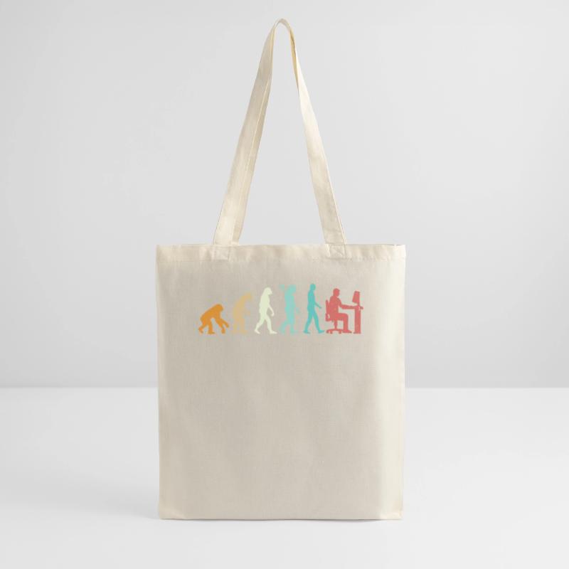 Evolution Programmer Coder Gamer Developer Geek Stoffbeutel