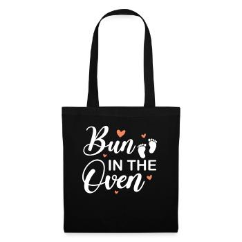 Bun in The Oven - Baby In Progress - Pregnant Wom - Tote Bag - black - Front
