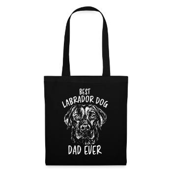 Labrador Retriever Dog Owner Fun Papa Gift - Tote Bag - black - Front