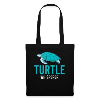 Turtle Whisperer - Tortue de mer de l’océan - Sac en tissu - noir - Devant