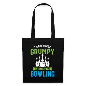 Je ne suis pas toujours grincheux Parfois je joue au bowling - Spor - Sac en tissu - noir - Devant