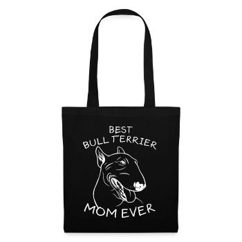 Bull Terrier Maman Chien Disant Bull Terrier Cadeau - Sac en tissu - noir - Devant