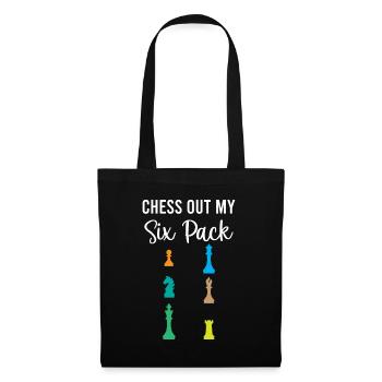 Chess Out My Six Pack - Checkmate Chess Player - Stoffbeutel - Schwarz - Vorne