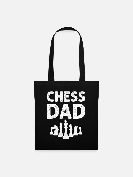 Chess Dad - Checkmate Chess Player - Stoffbeutel - Schwarz