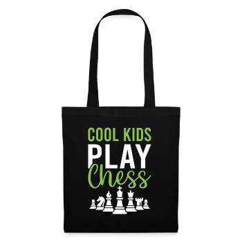 Cool Kids Play Chess - Checkmate Chess Player - Stoffbeutel - Schwarz - Vorne