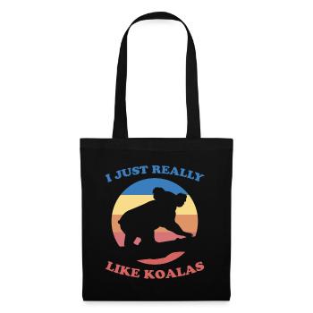 Koala Saying Australia Marsupial Koalas Gift - Tote Bag - black - Front