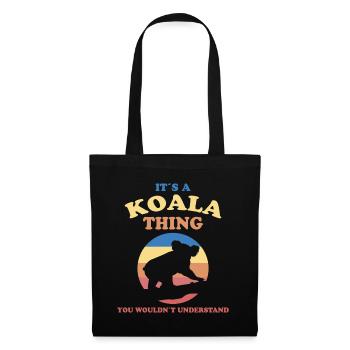 Koala Saying Australia Marsupial Koalas Gift - Tote Bag - black - Front