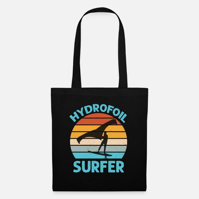 Hydrofoil Surfer - Wingfoil Surf - Stoffbeutel - Schwarz