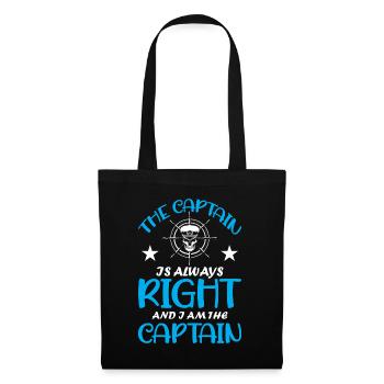The Captain Is Always Right And I Am The Captain - Tote Bag - black - Front