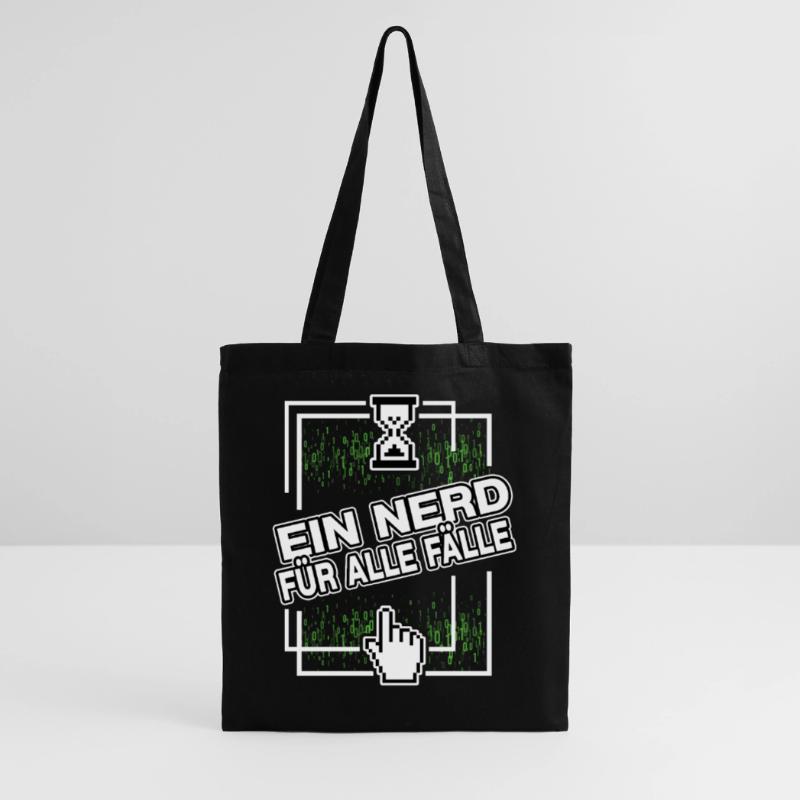 nerd administrator IT abteilung pixel coder Stoffbeutel