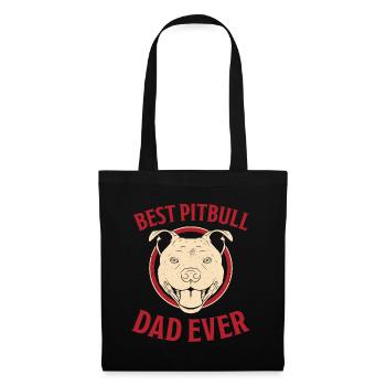 Pitbull Saying Papa Dogs Father Pitbull Gift - Tote Bag - black - Front