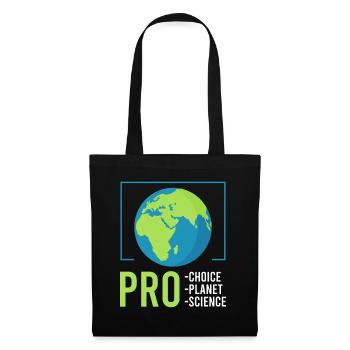 Climate Change Pro Planet Pro Choice Earth day - Tote Bag - black - Front