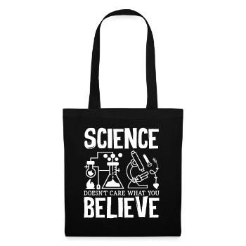 Teacher Science Doesn't Care What You Believe - Stoffbeutel - Schwarz - Vorne