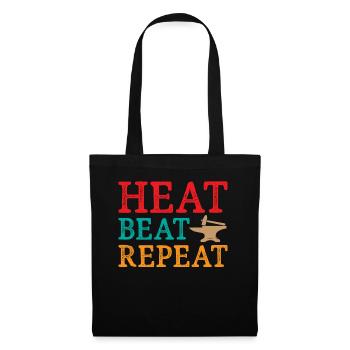 Blacksmith Heat Beat Repeat - Stoffbeutel - Schwarz - Vorne