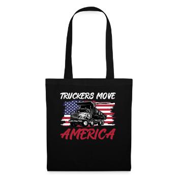 Chauffeur de camion - Truckers Move America - Sac en tissu - noir - Devant