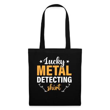 Dirt Fishing - Lucky Metal-Detecting - Tote Bag - black - Front