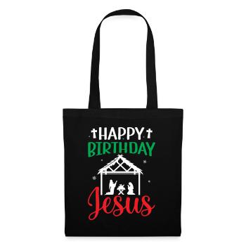 Ugly Christmas - Happy Birthday Jesus Christ - Tote Bag - black - Front