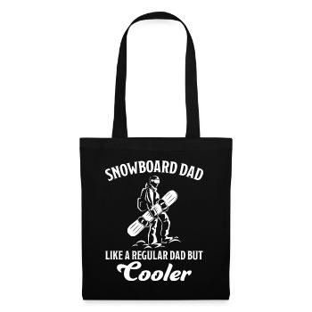 Snowboard Dad Funny Saying Snowboarding Gift - Tote Bag - black - Front