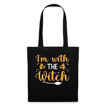 Halloween Costume - I'm With The Witch - Stoffbeutel - Schwarz - Vorne