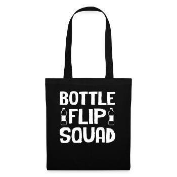 Bottle Flipping - Bottle Flip Squad - Stoffbeutel - Schwarz - Vorne