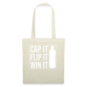Bottle Flipping Saying Quote - Cap It Flip It Win - Tote Bag - nature - Front